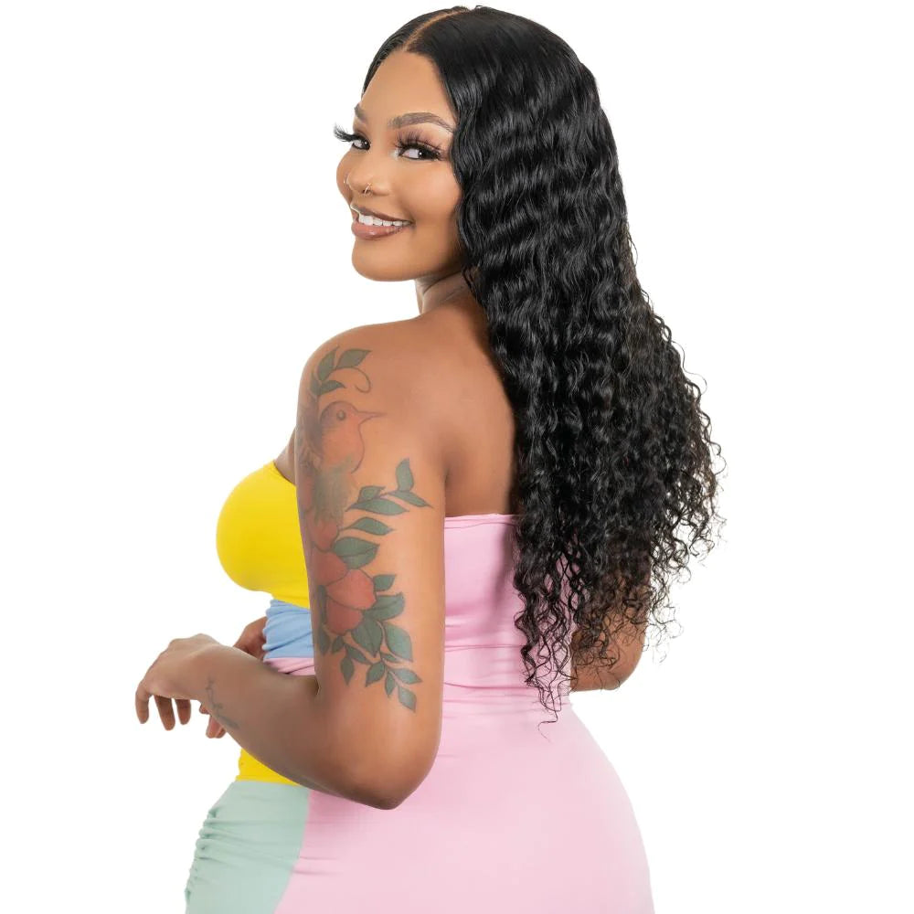 Deep Wave Transparent Closure Wig